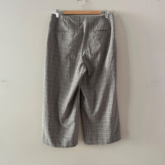 LOFT Wideleg Cropped Plaid Pant, Sz 8, EUC - Picture 3 of 5